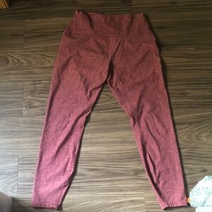 Source Unknown Maroon Leggings